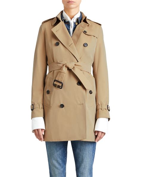 burberry the kensington mid cotton gabardine trench coat|trench coat burberry original.